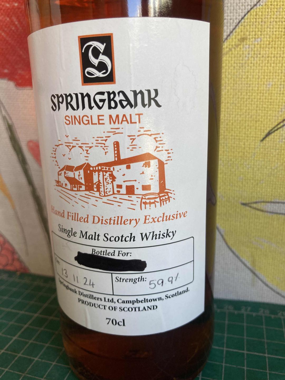 云顶 桶强 手工瓶 2024装瓶 酒厂限定