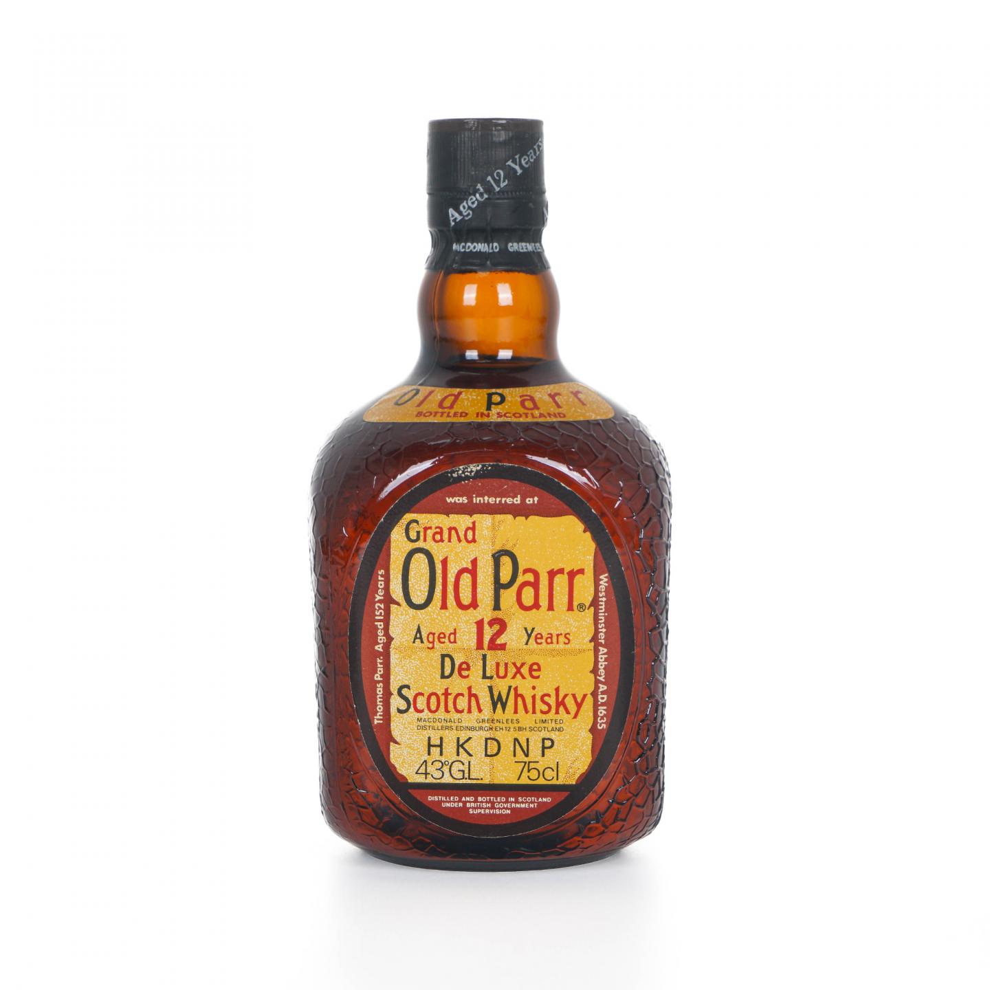Grand Old Parr 12年 De Luxe Scotch Whisky 750ml 调和