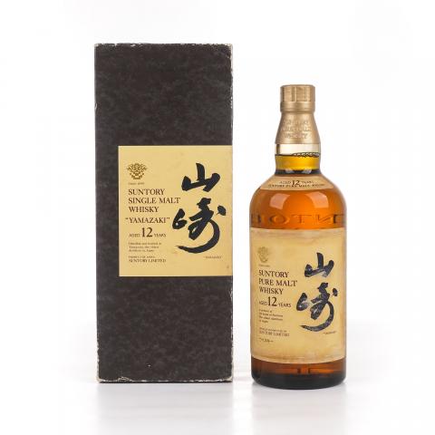 山崎 12年 金花标 Pure Malt 750ML 非原盒