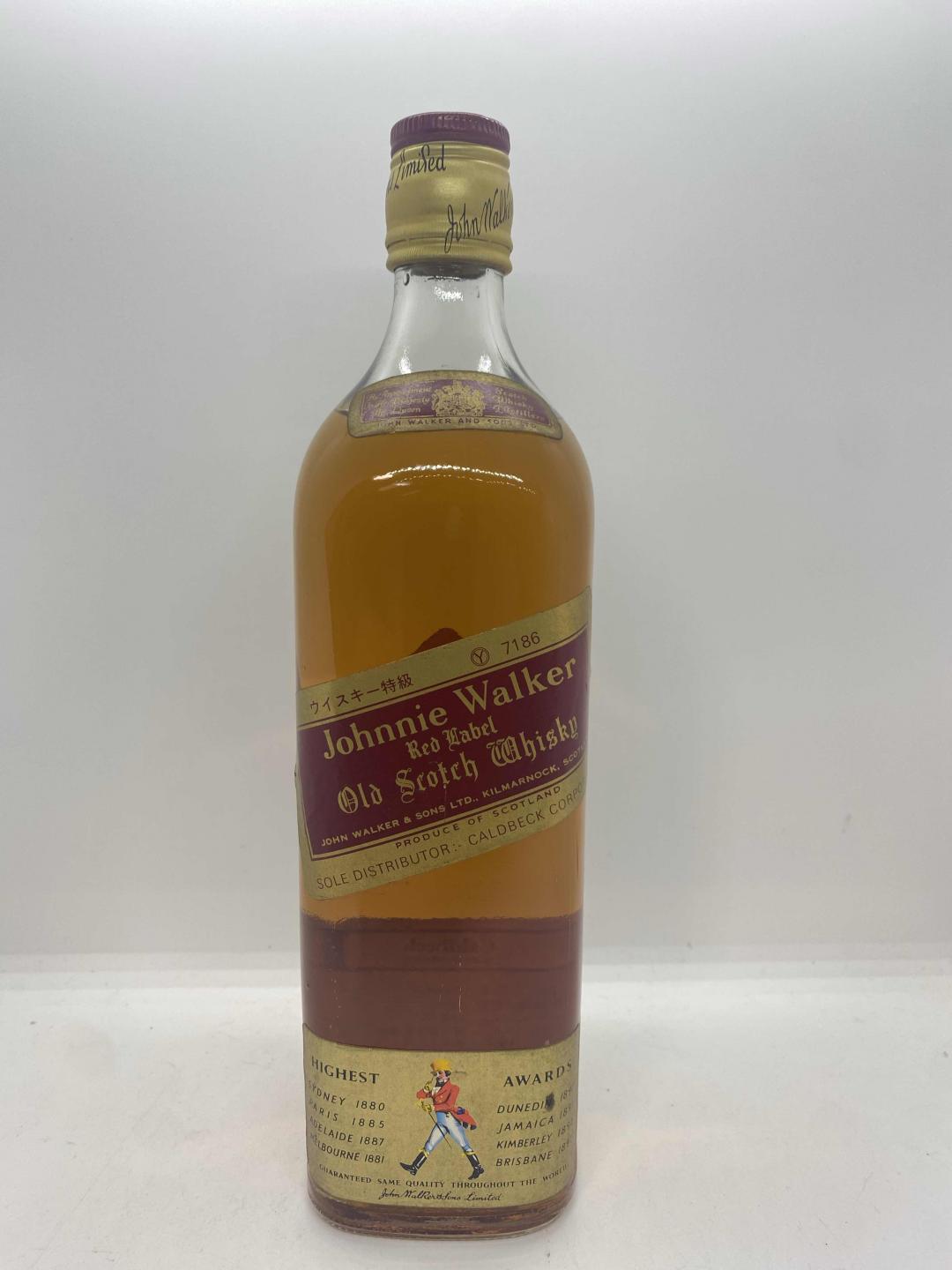 尊尼获加红方70年代装瓶 43% 760ml 老红方 红牌 70年代