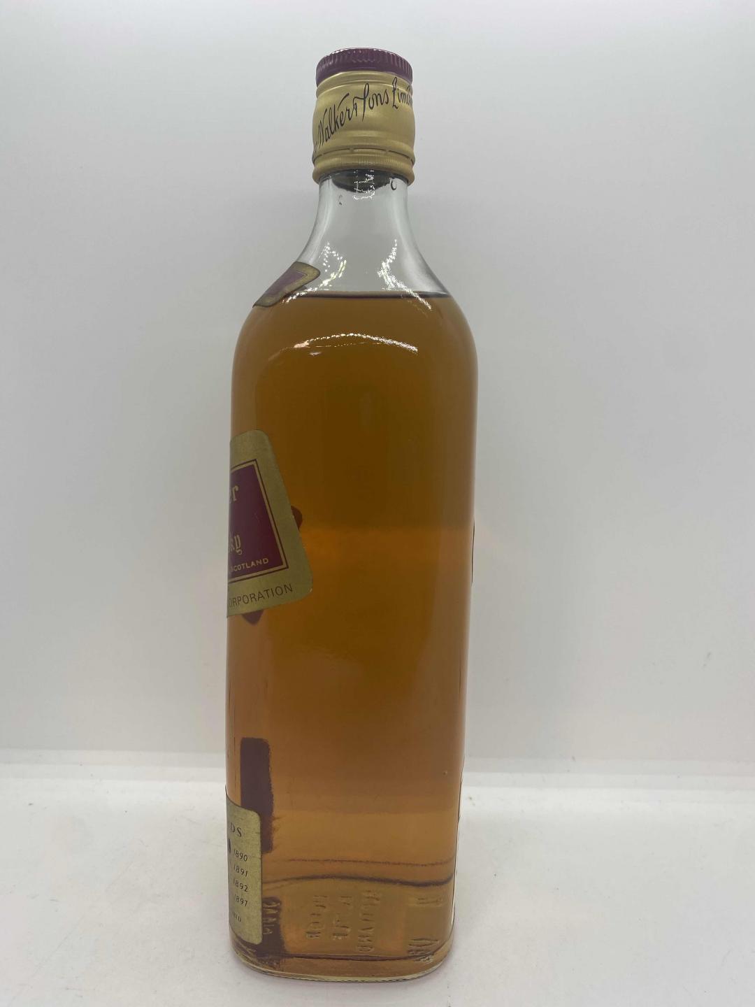 尊尼获加红方70年代装瓶 43% 760ml 老红方 红牌 70年代