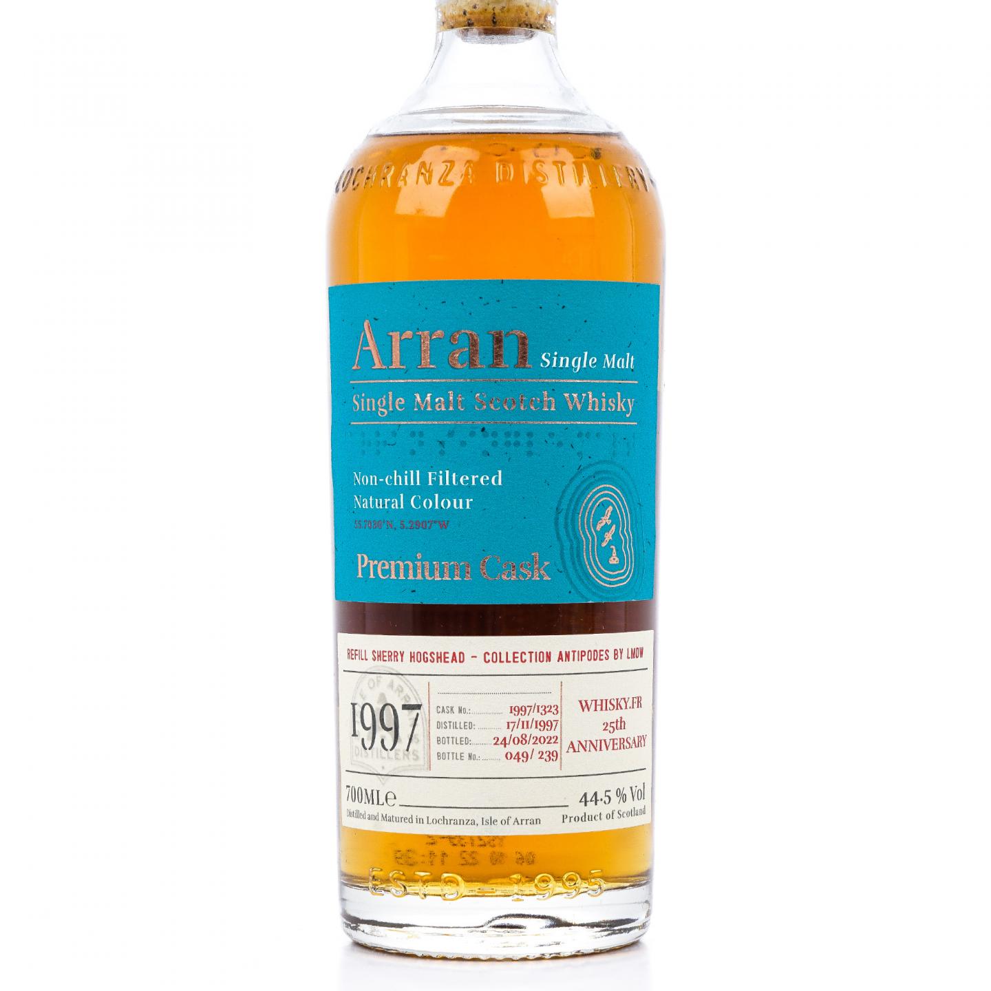 Arran 艾伦 1997-2022 雪莉单桶#1997/1323