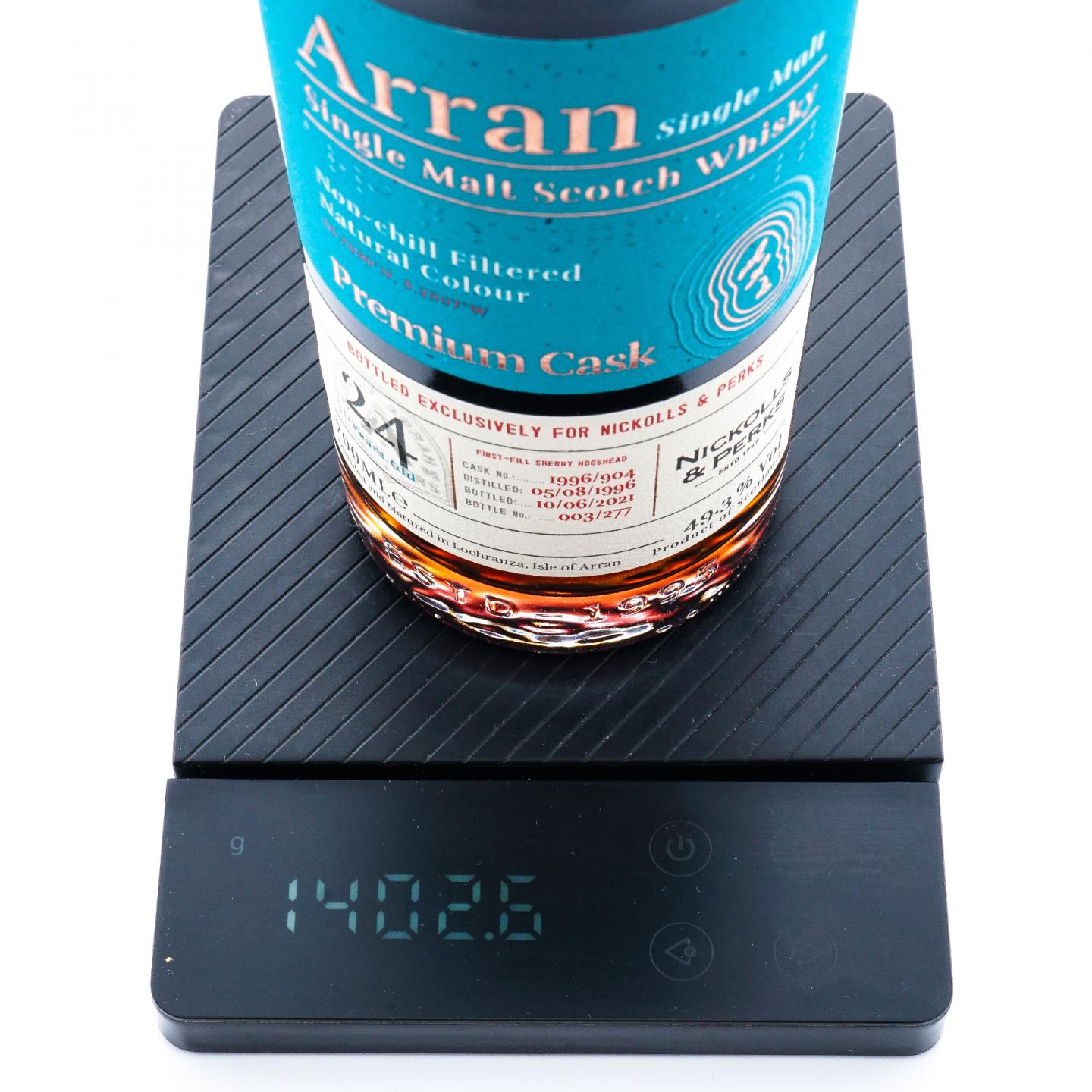 Arran 艾伦 24年 1996-2021 雪莉单桶#1996/904