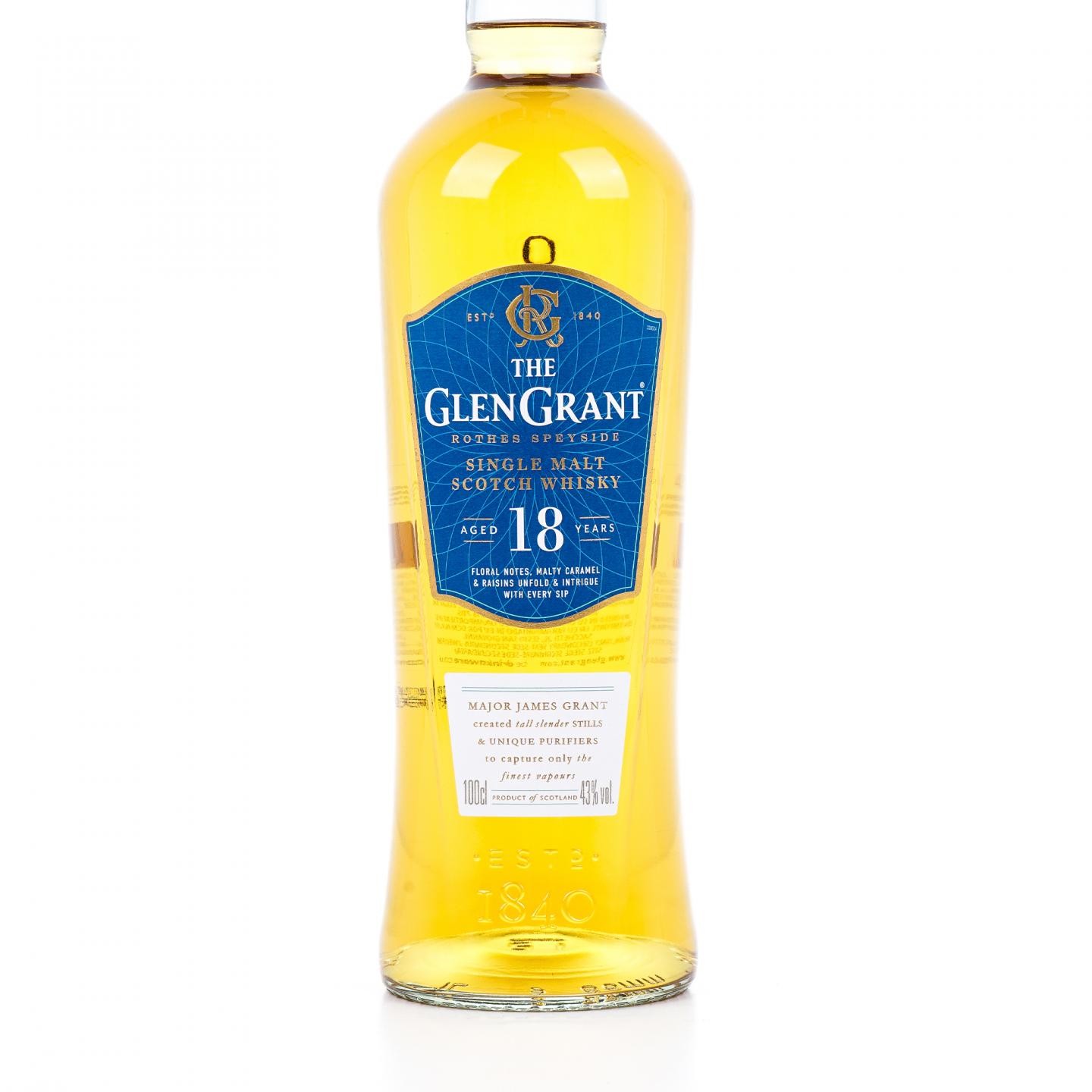 Glen Grant 格兰冠 18年 单一麦芽 1升装