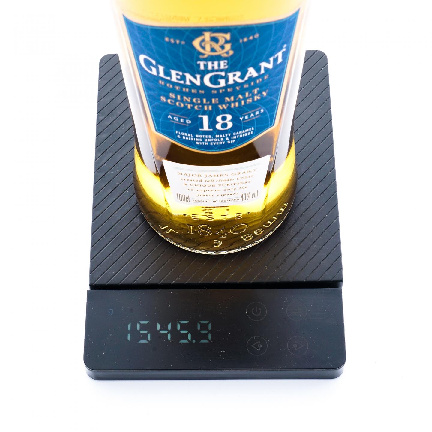 Glen Grant 格兰冠 18年 单一麦芽 1升装