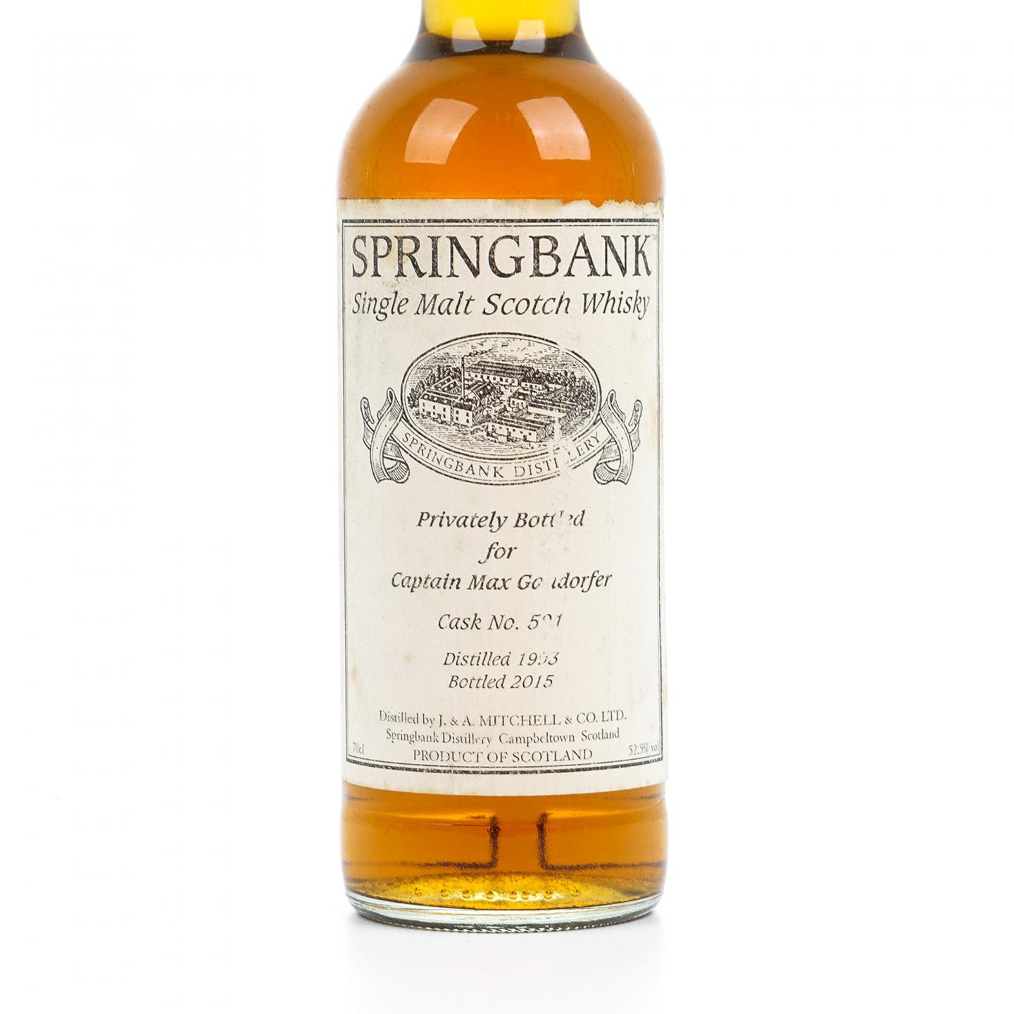 Springbank 云顶 1993-2015 私人装瓶