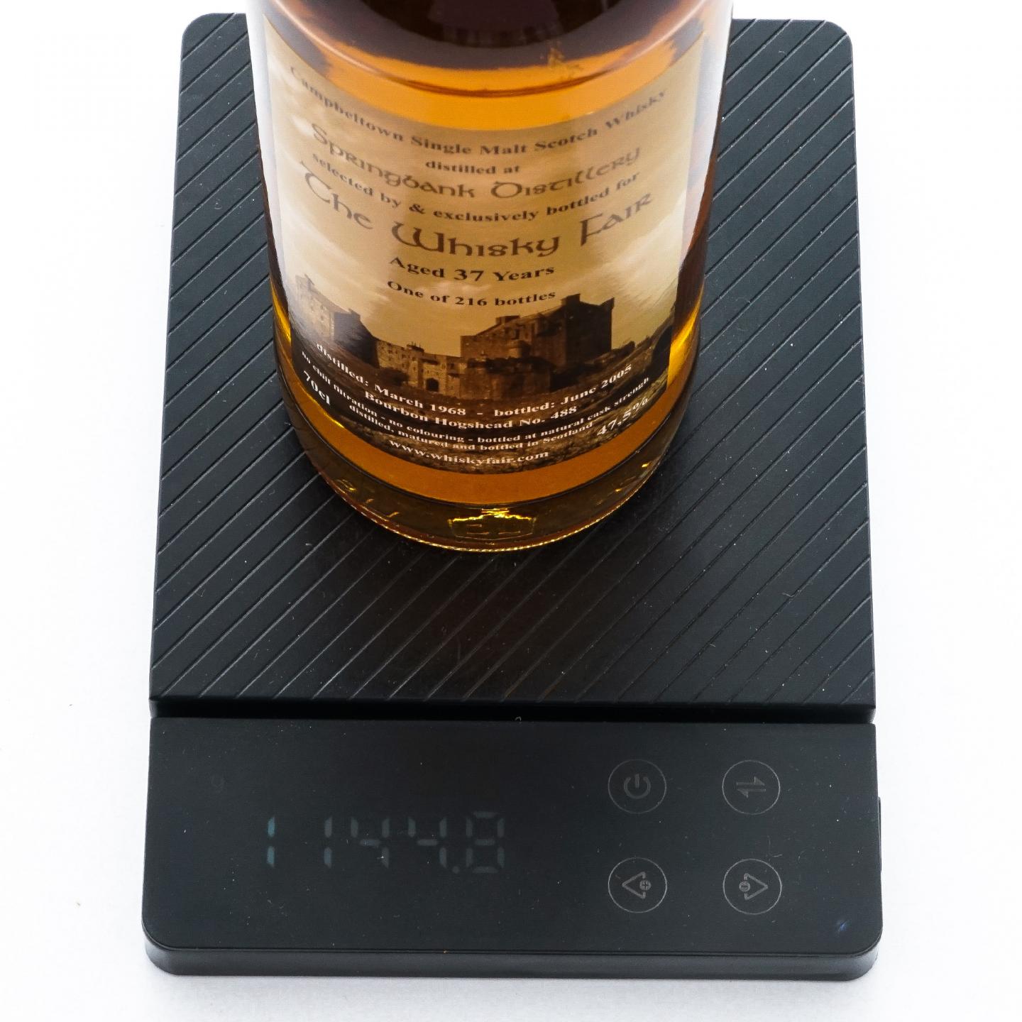 Springbank 云顶 37年 1968-2005 WF 波本桶