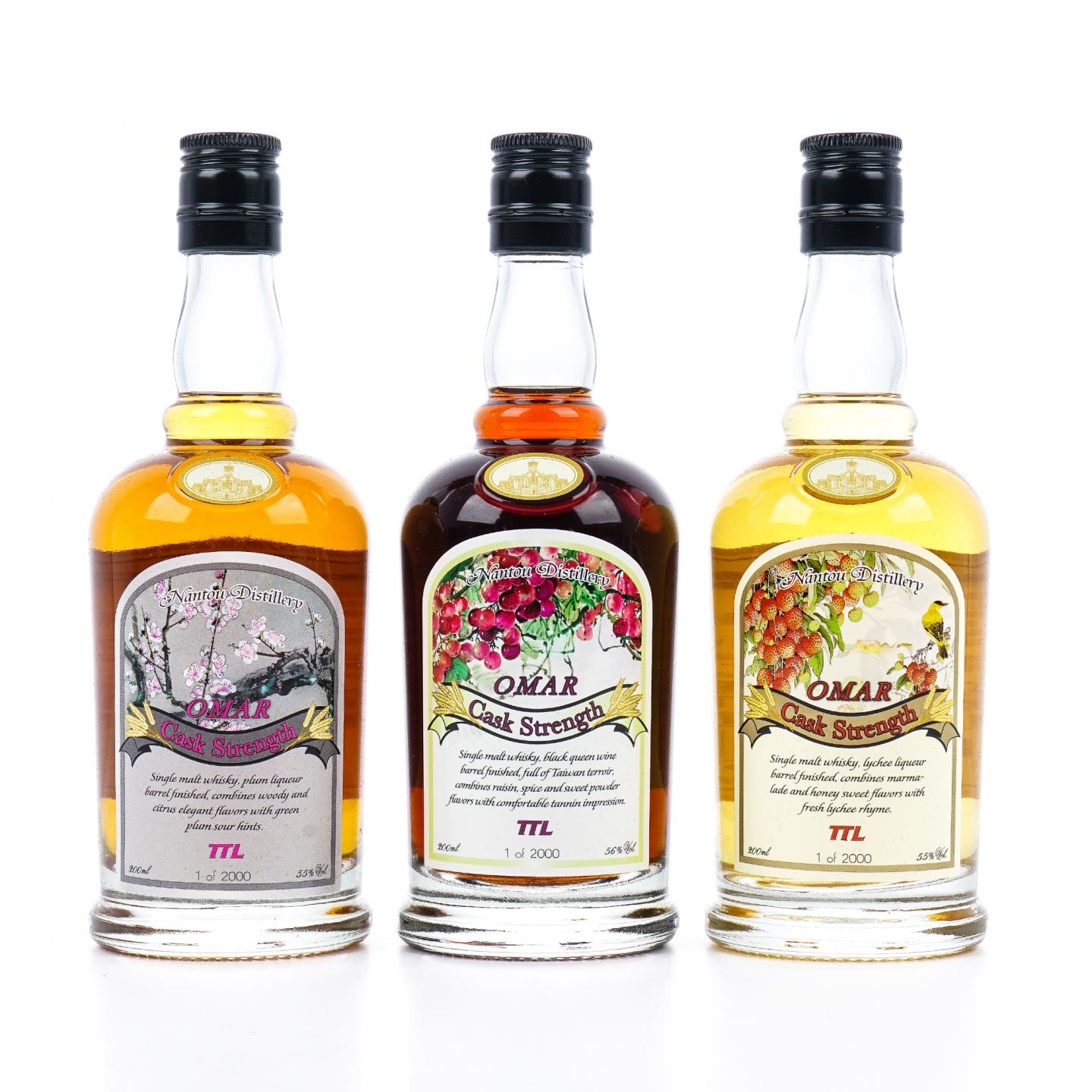 【中样】Omar 南投 2017 原酒风味桶 桶强 200ml*3瓶组