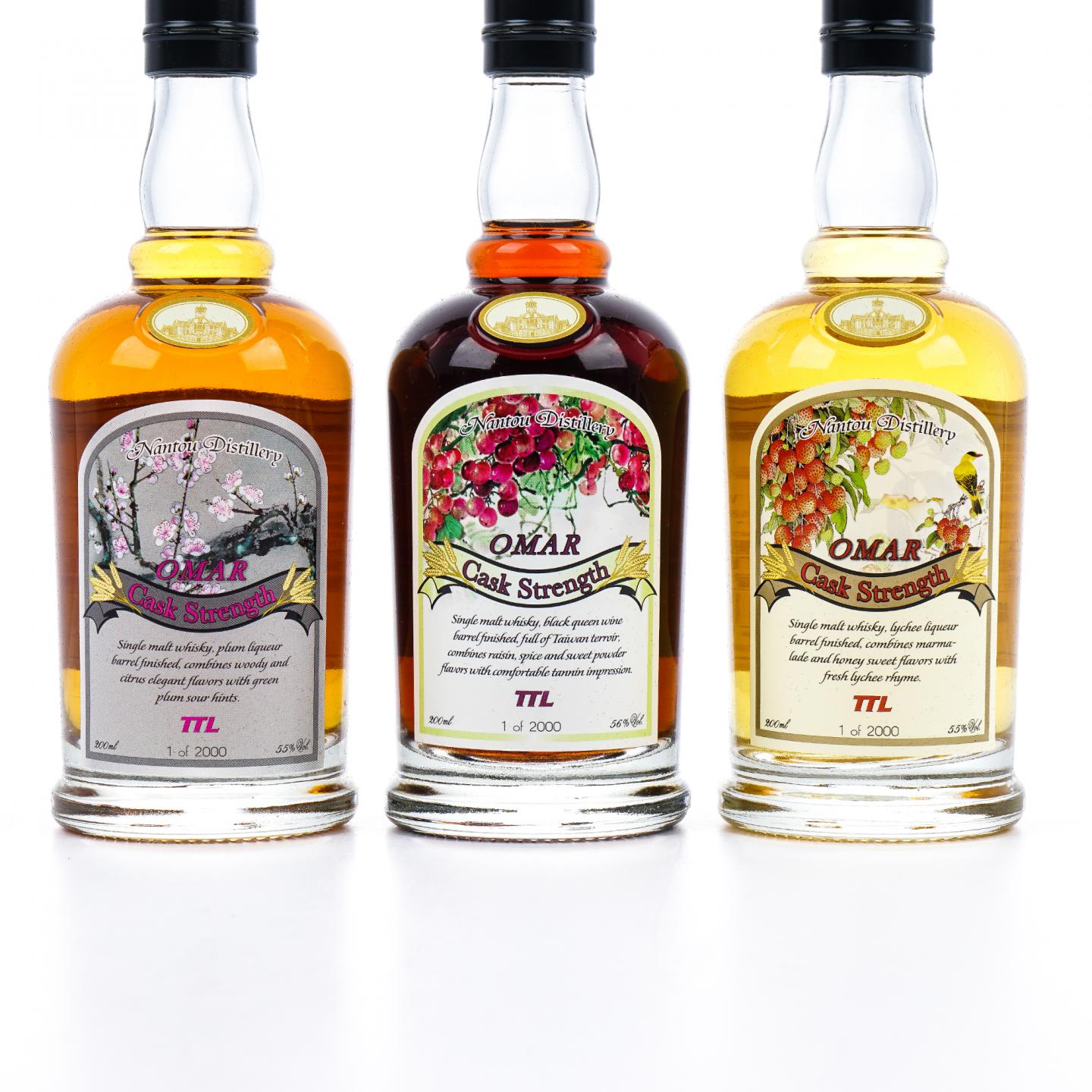 【中样】Omar 南投 2017 原酒风味桶 桶强 200ml*3瓶组