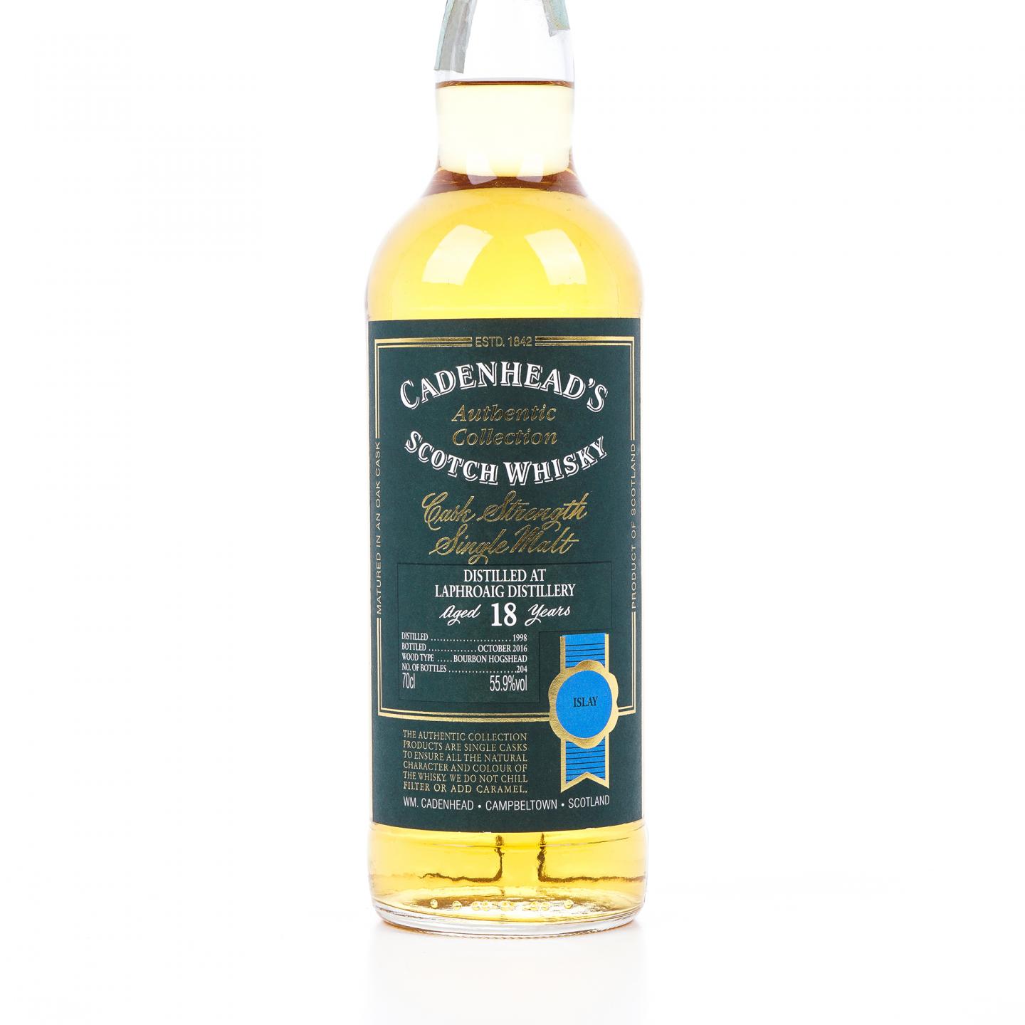 Laphroaig 拉弗格 18年 1998-2016 Cadenhead 桶强