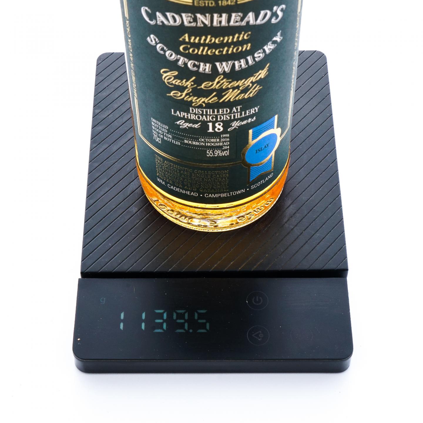 Laphroaig 拉弗格 18年 1998-2016 Cadenhead 桶强