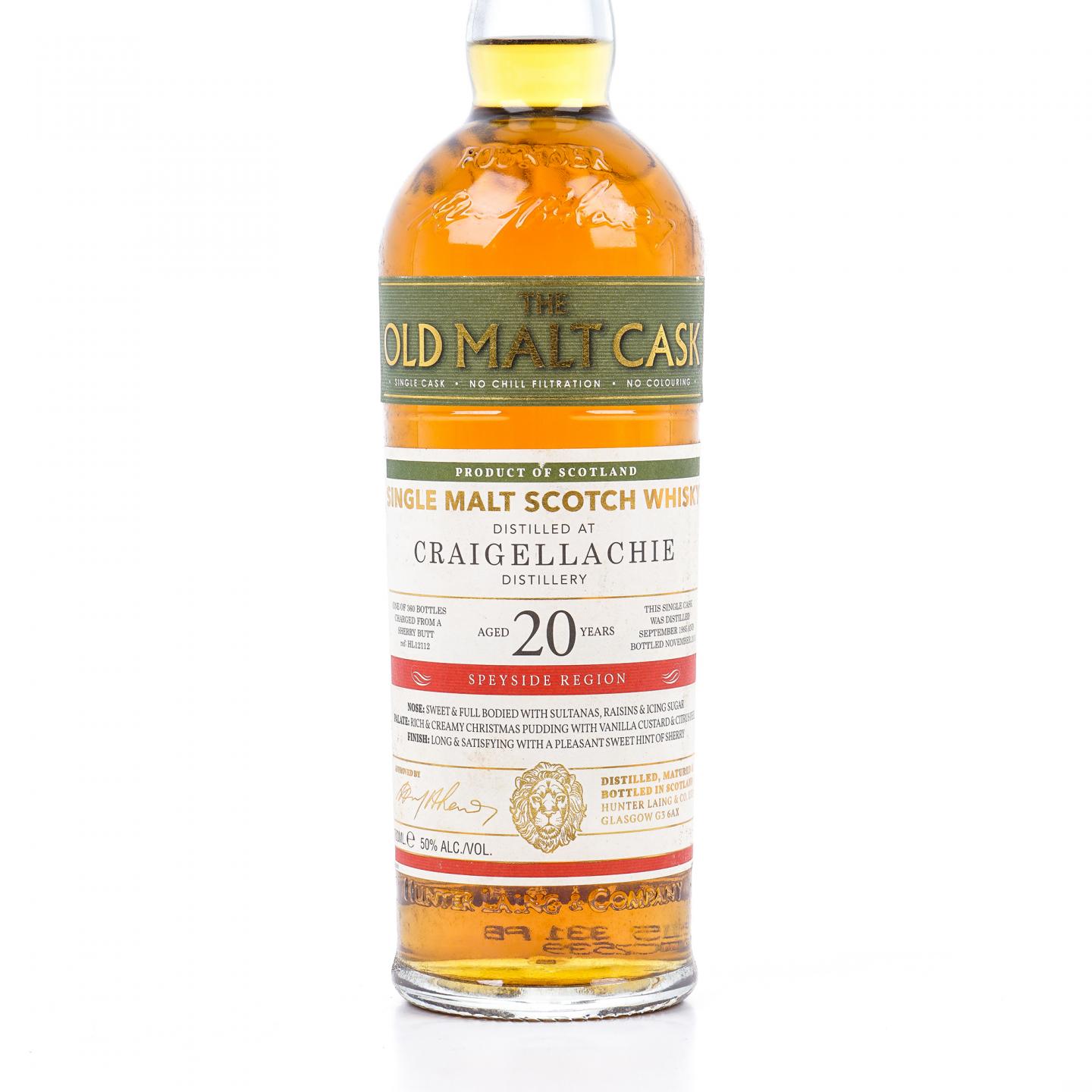 Craigellachie 克莱拉奇 20年 1995-2015 雪莉单桶#HL 12112