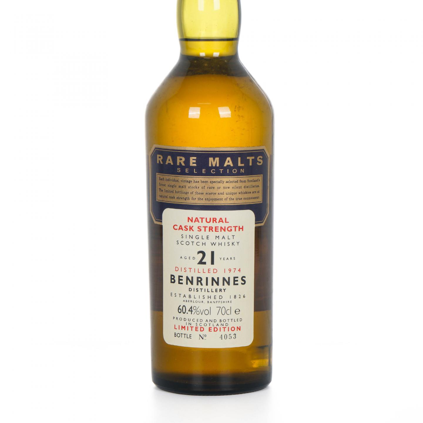 Benrinnes 本利林 21年 1974 RMS 桶强