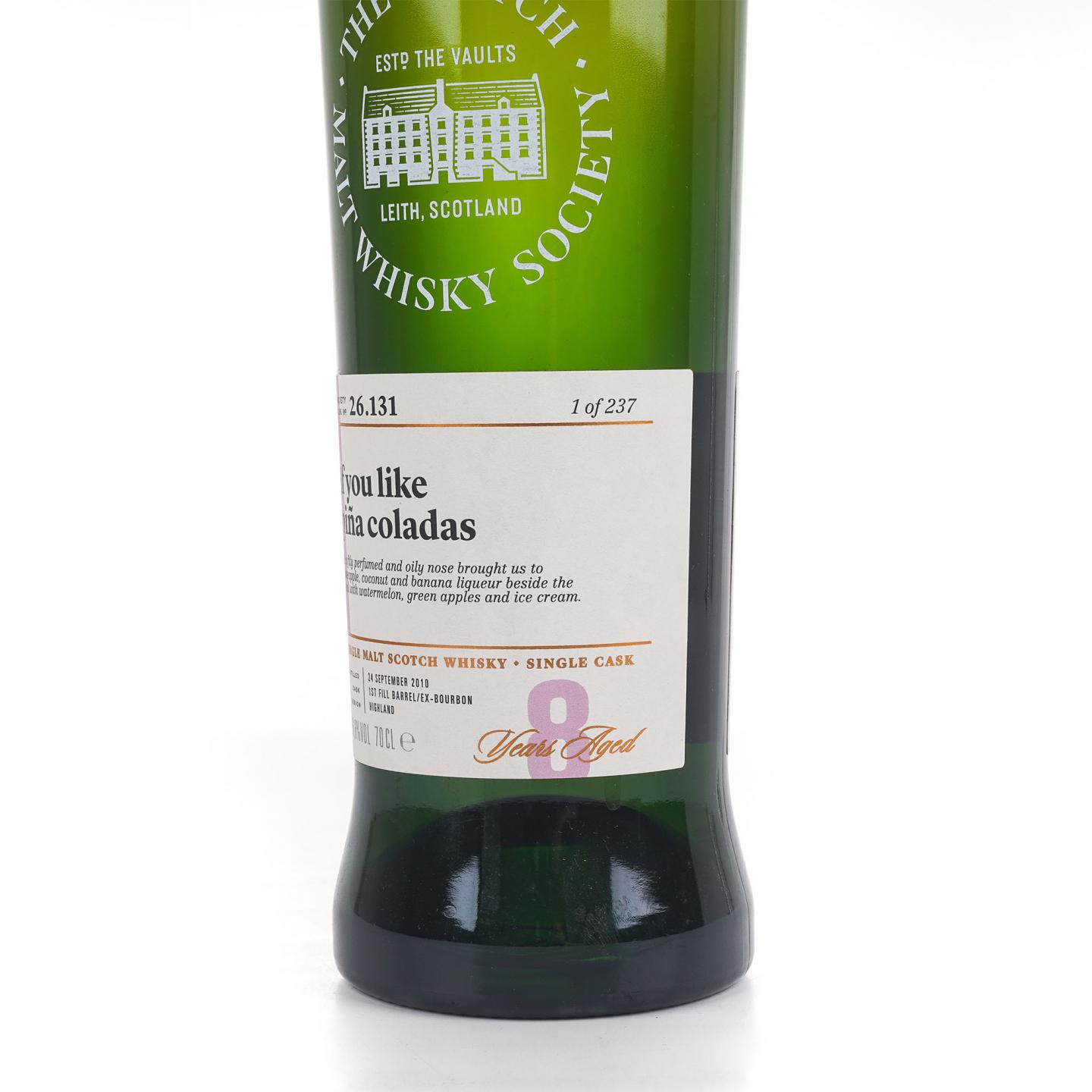 SMWS 26.131 克里尼利基 8年 2010