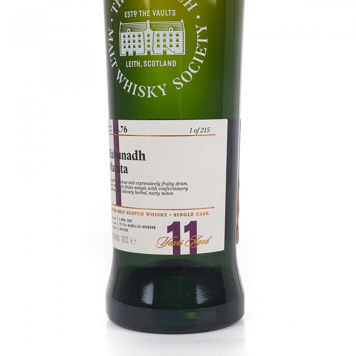 SMWS 54.76 雅伯莱 11年 2007