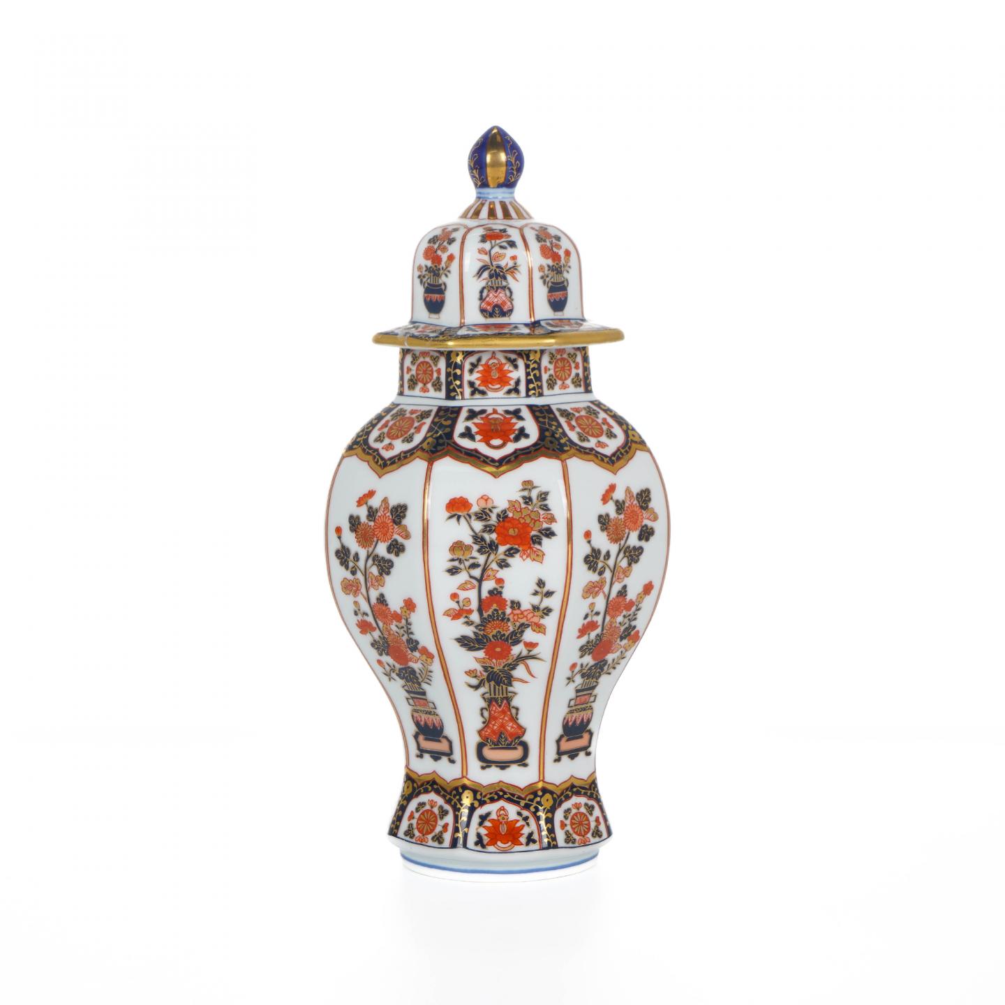 Nikka 古伊万里花笼 有田烧瓷瓶 特级