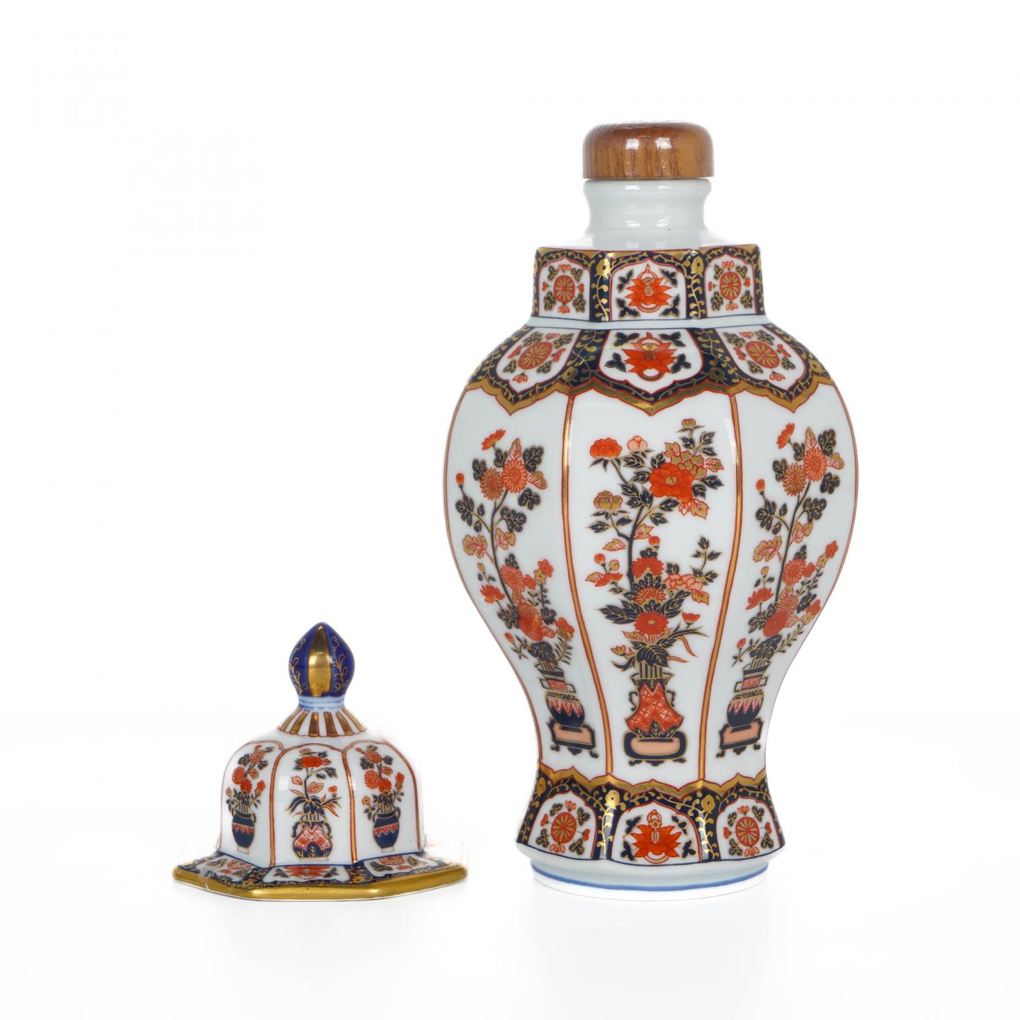 Nikka 古伊万里花笼 有田烧瓷瓶 特级