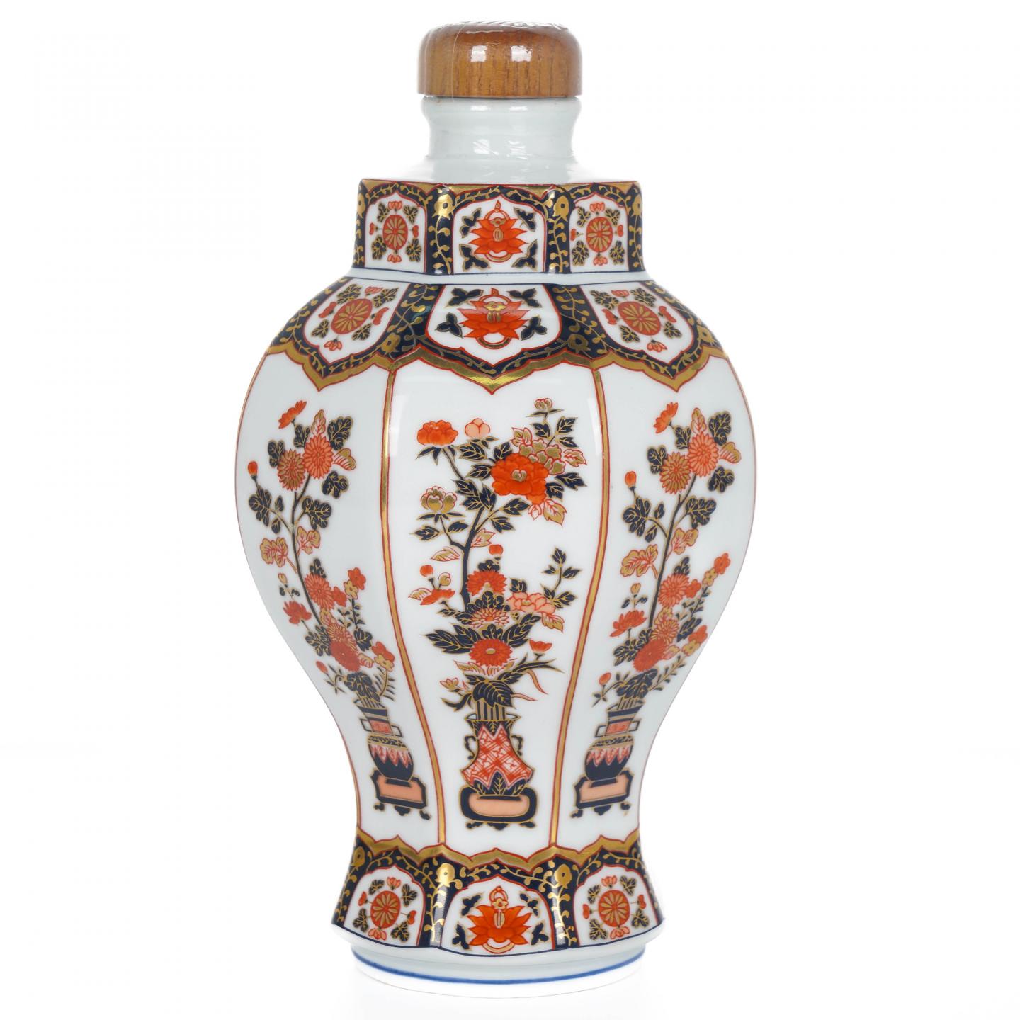 Nikka 古伊万里花笼 有田烧瓷瓶 特级