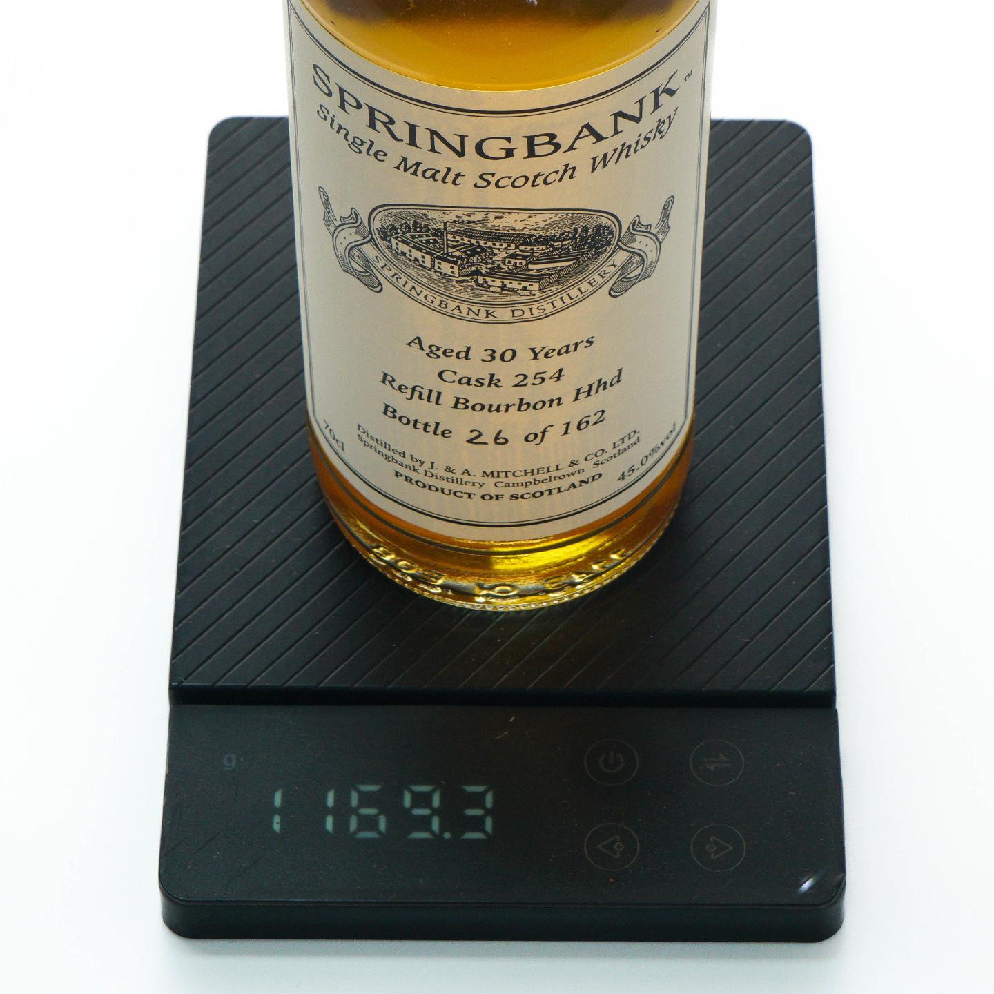 Springbank 云顶 30年 私人桶#254