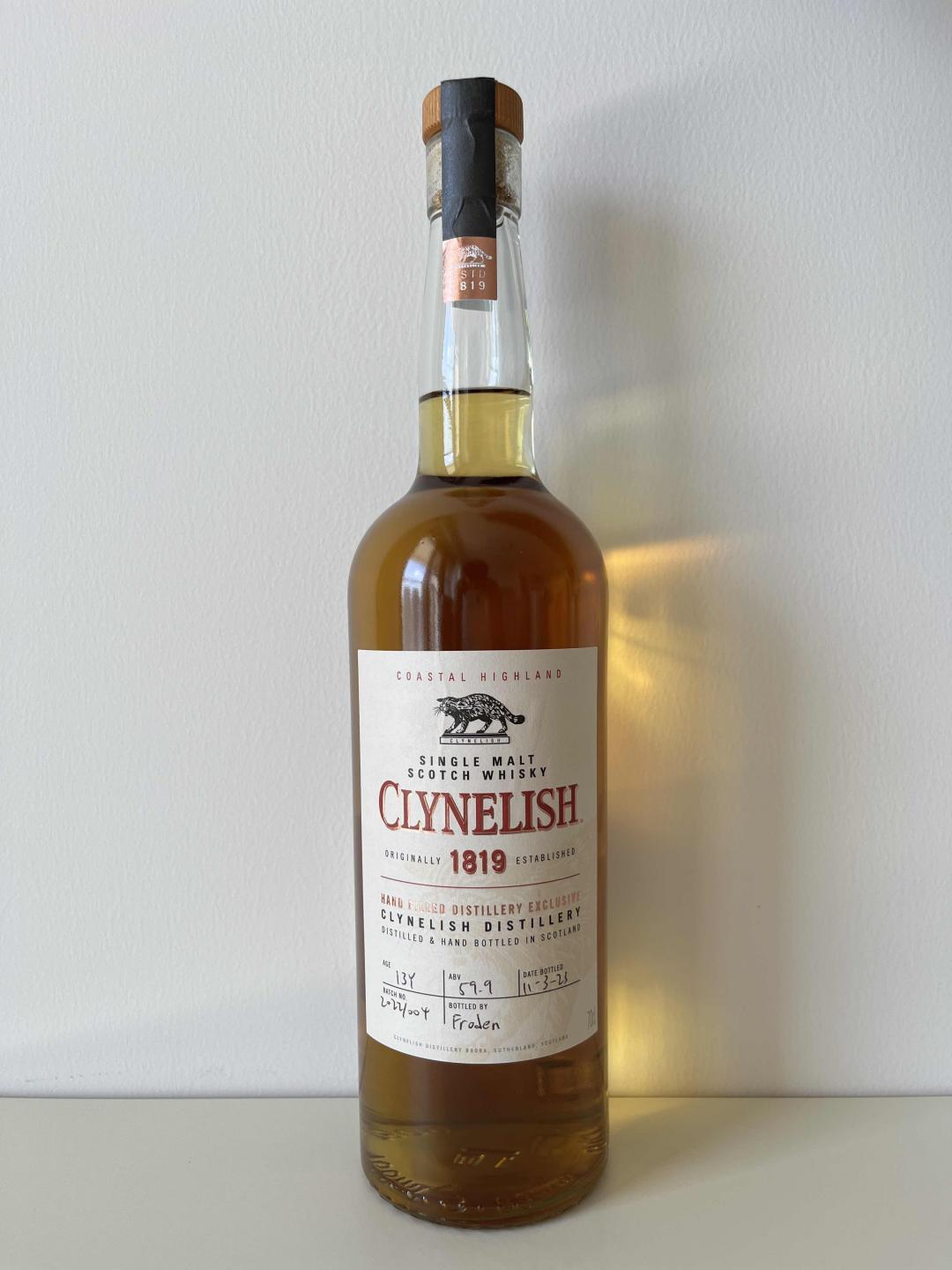 Clynelish 克里尼利基13年单桶 手装瓶Batch004