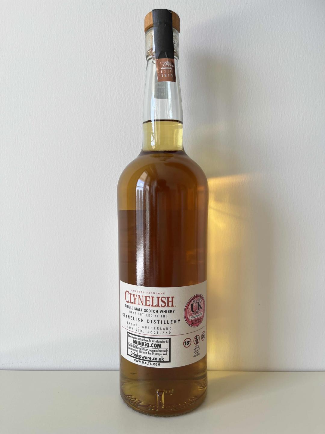 Clynelish 克里尼利基13年单桶 手装瓶Batch004