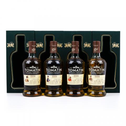Tomatin 汤马丁 2006-2017 Selected Single Cask Bottling 四大美人 4瓶组