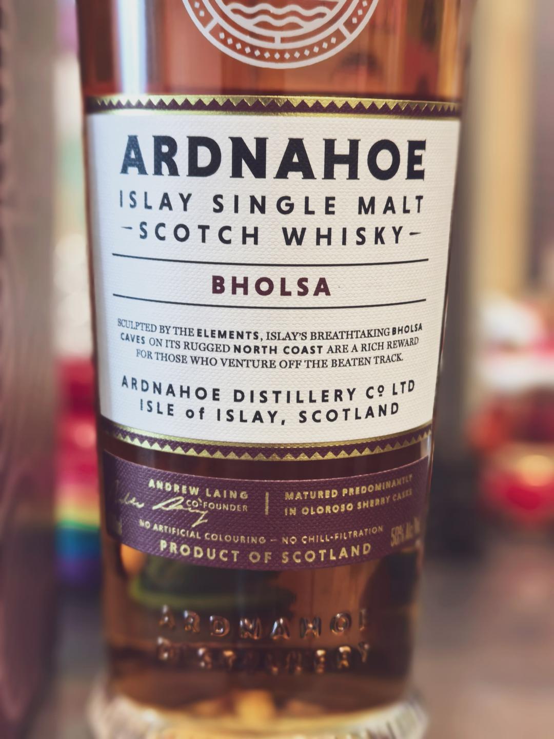 【签名版】Ardnahoe 阿德纳侯博尔萨bholsa纯雪莉桶 创始人签名版