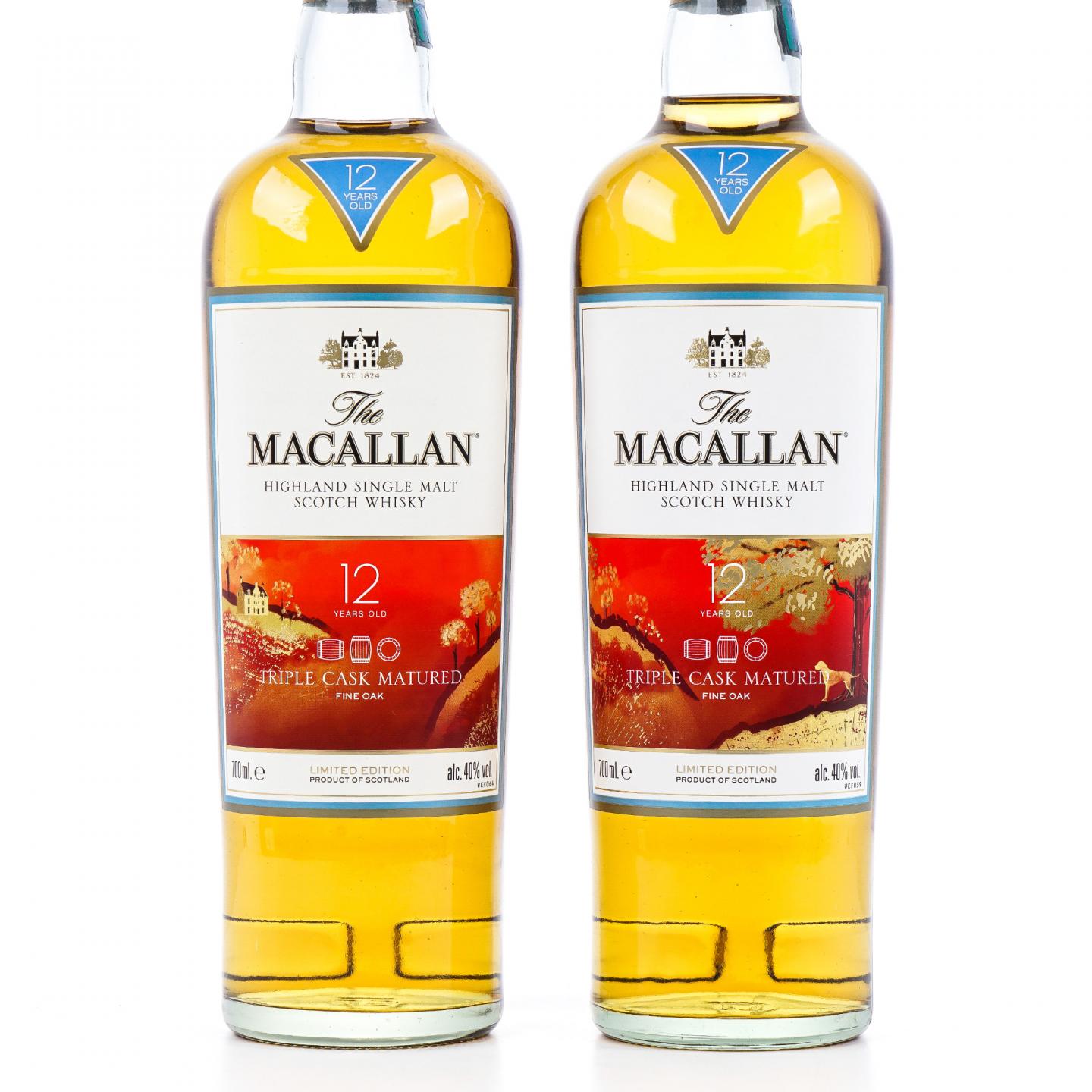 Macallan 麦卡伦 12年 Triple Cask 2018 狗年限定 2瓶组