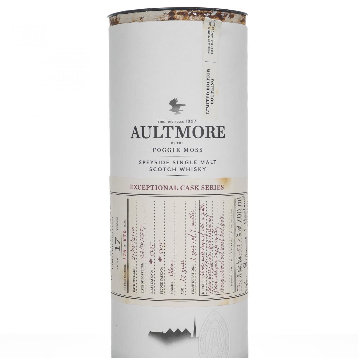 Aultmore 欧摩 17年 2000-2017 雪莉桶后熟#5015