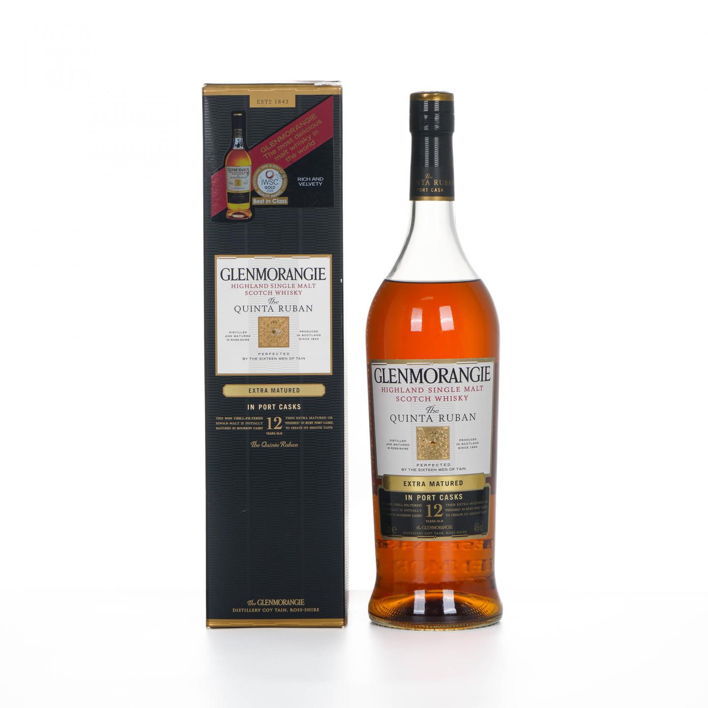 Glenmorangie 格兰杰 12年 Quinta Ruban 波特桶 1L 2009获奖版