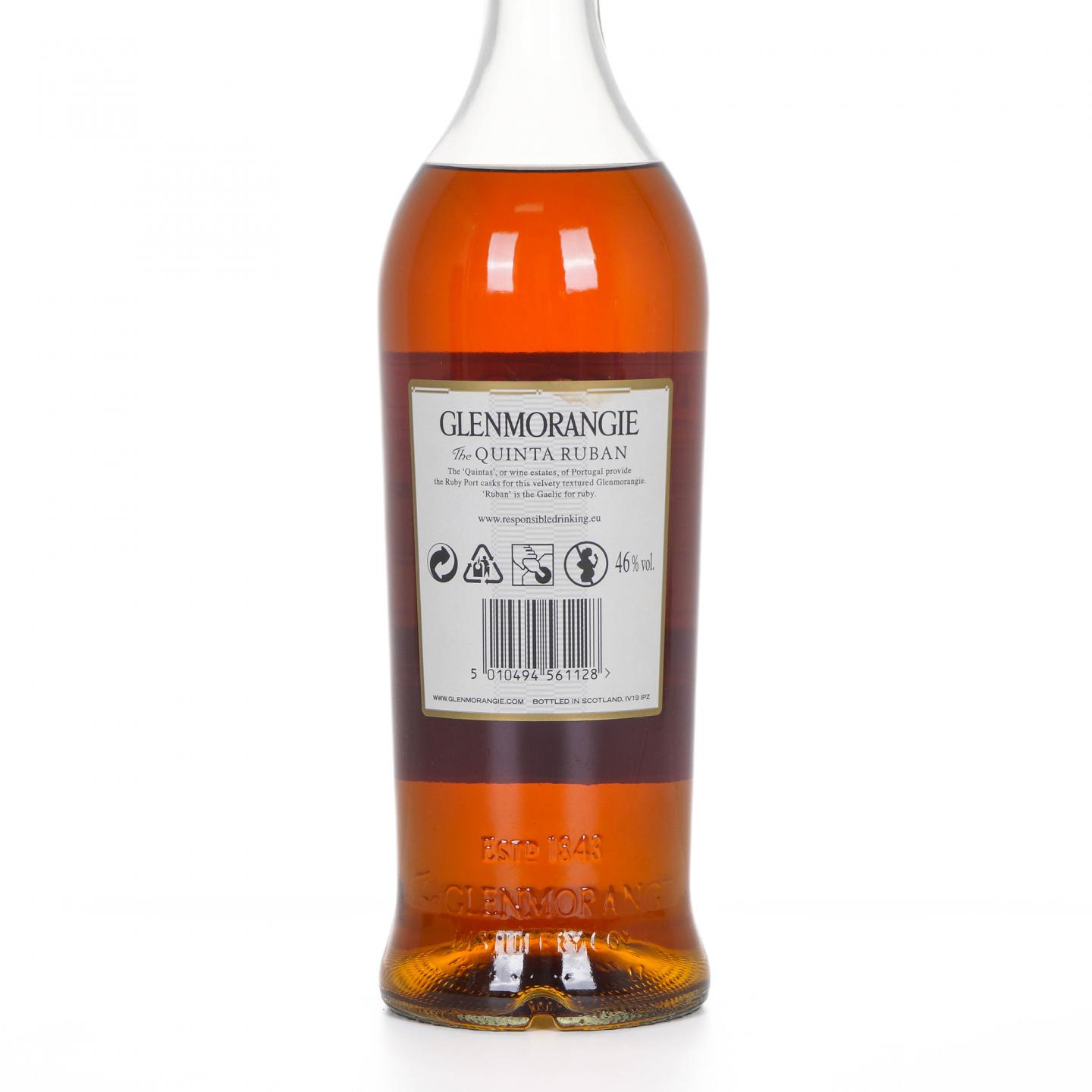 Glenmorangie 格兰杰 12年 Quinta Ruban 波特桶 1L 2009获奖版