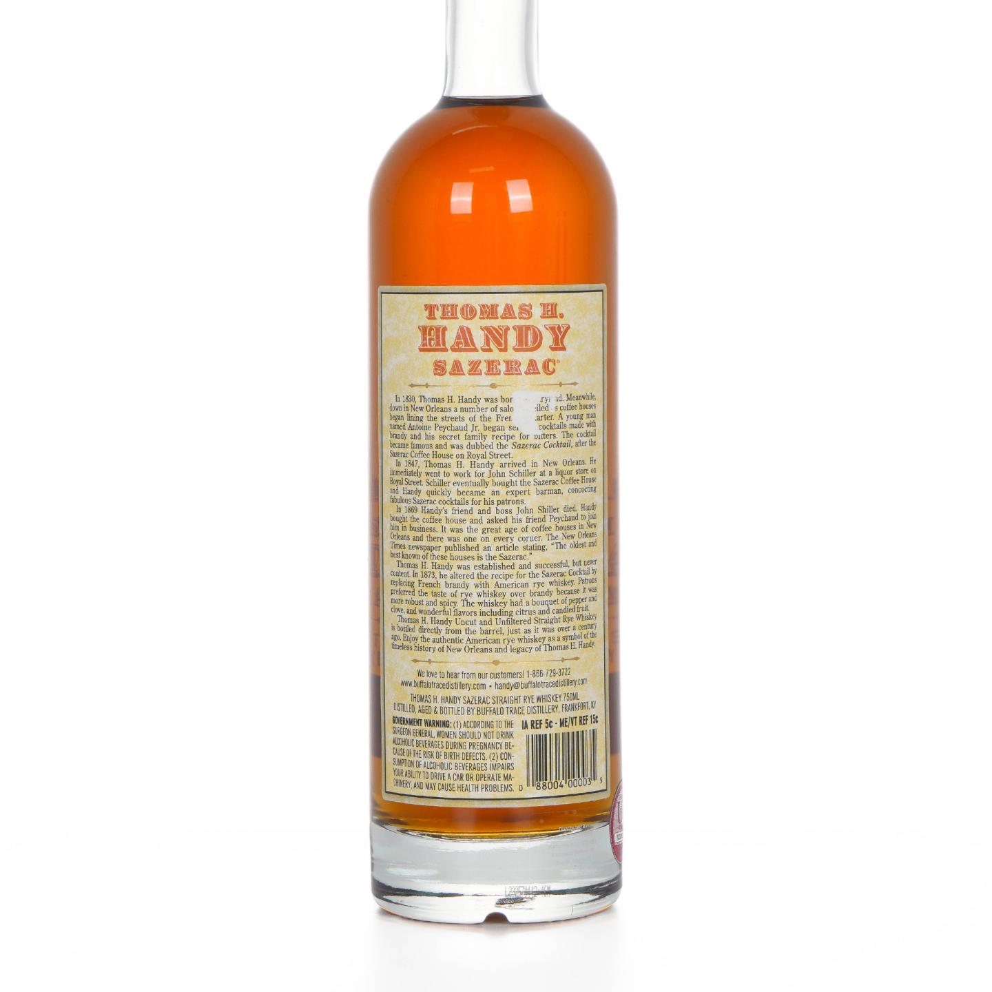 Sazerac 萨泽拉 Thomas H. Handy Rye 黑麦 124.9 Proof 750ml