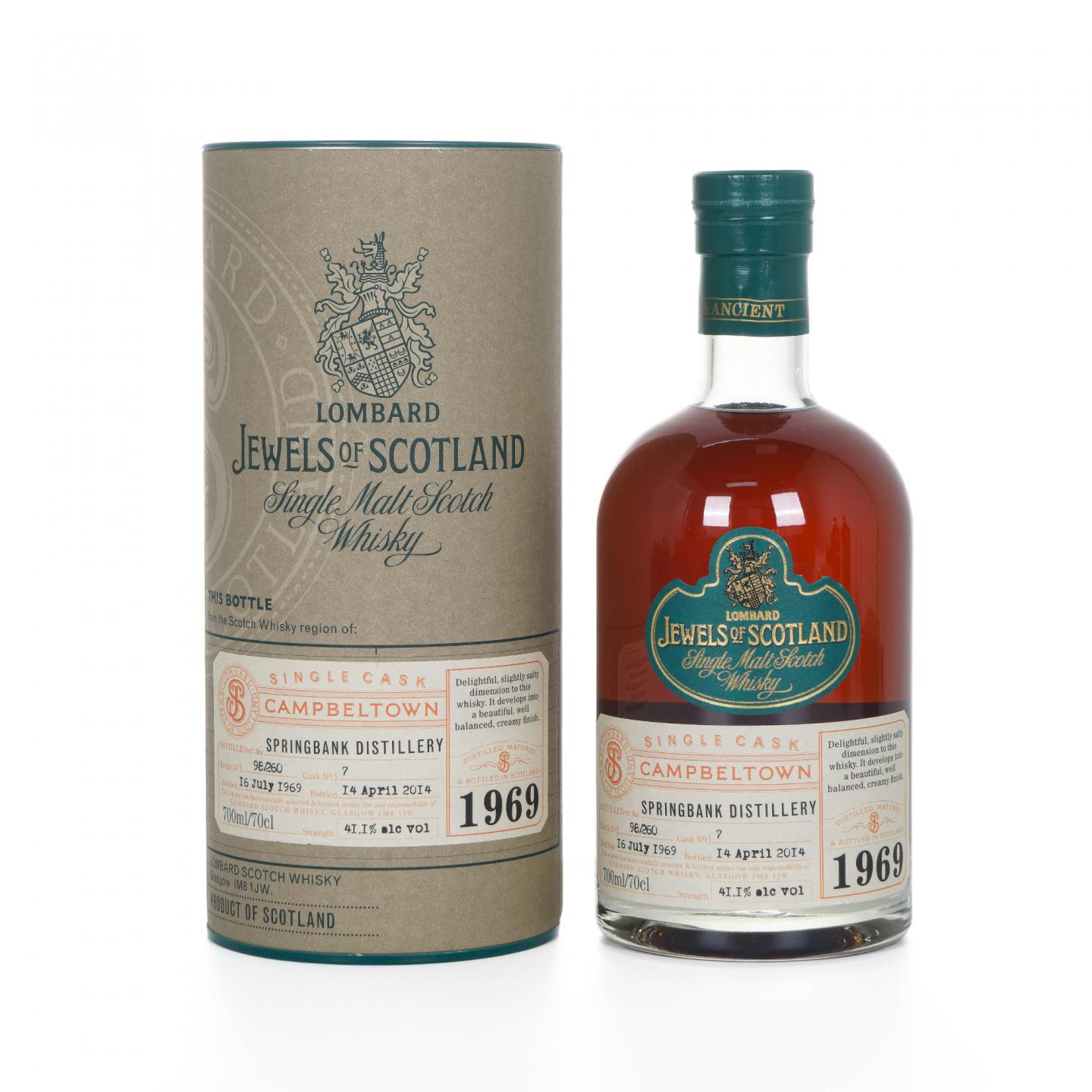 Springbank 云顶 1969-2014 Lb 单桶#7