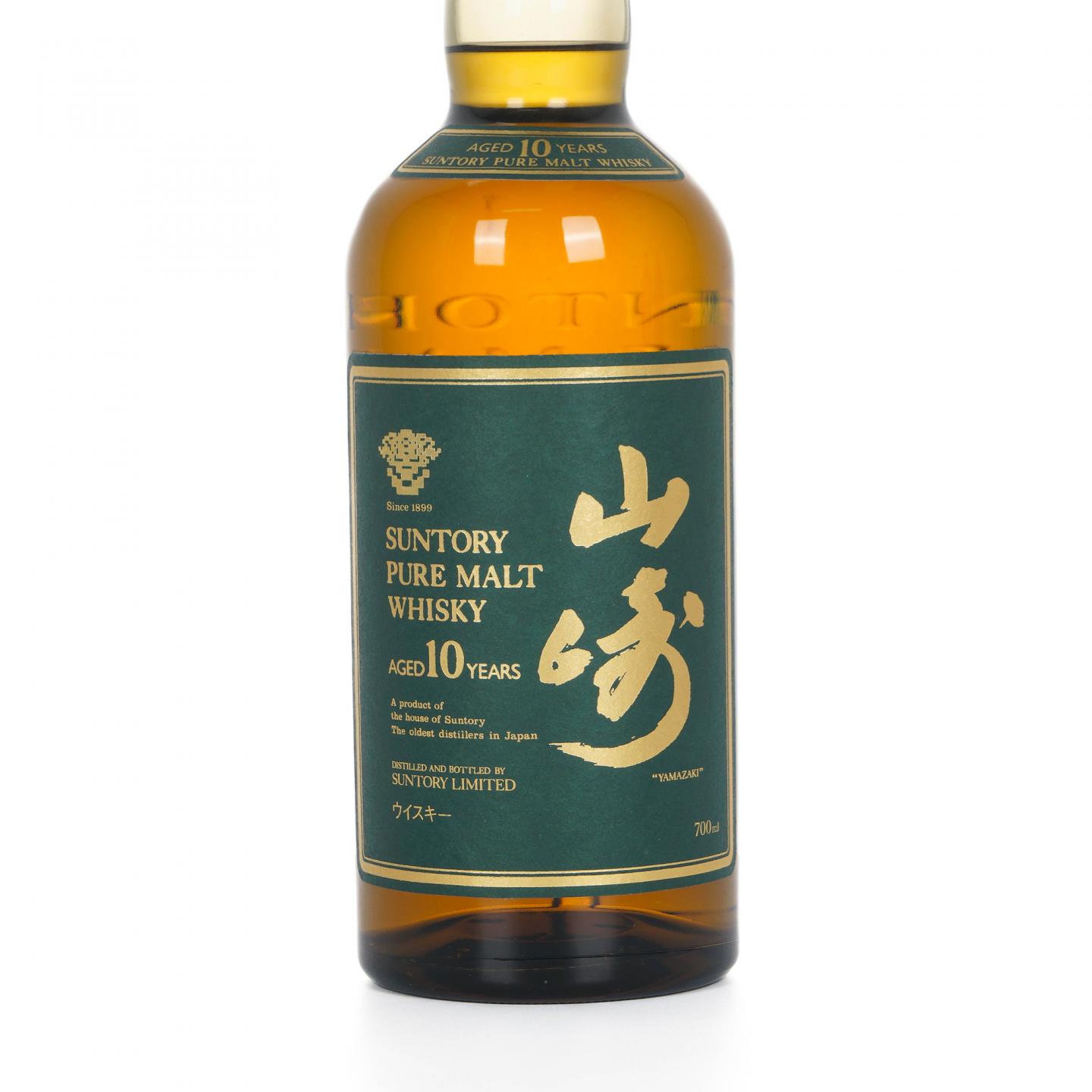 山崎 10年 金花标 绿标 Pure Malt
