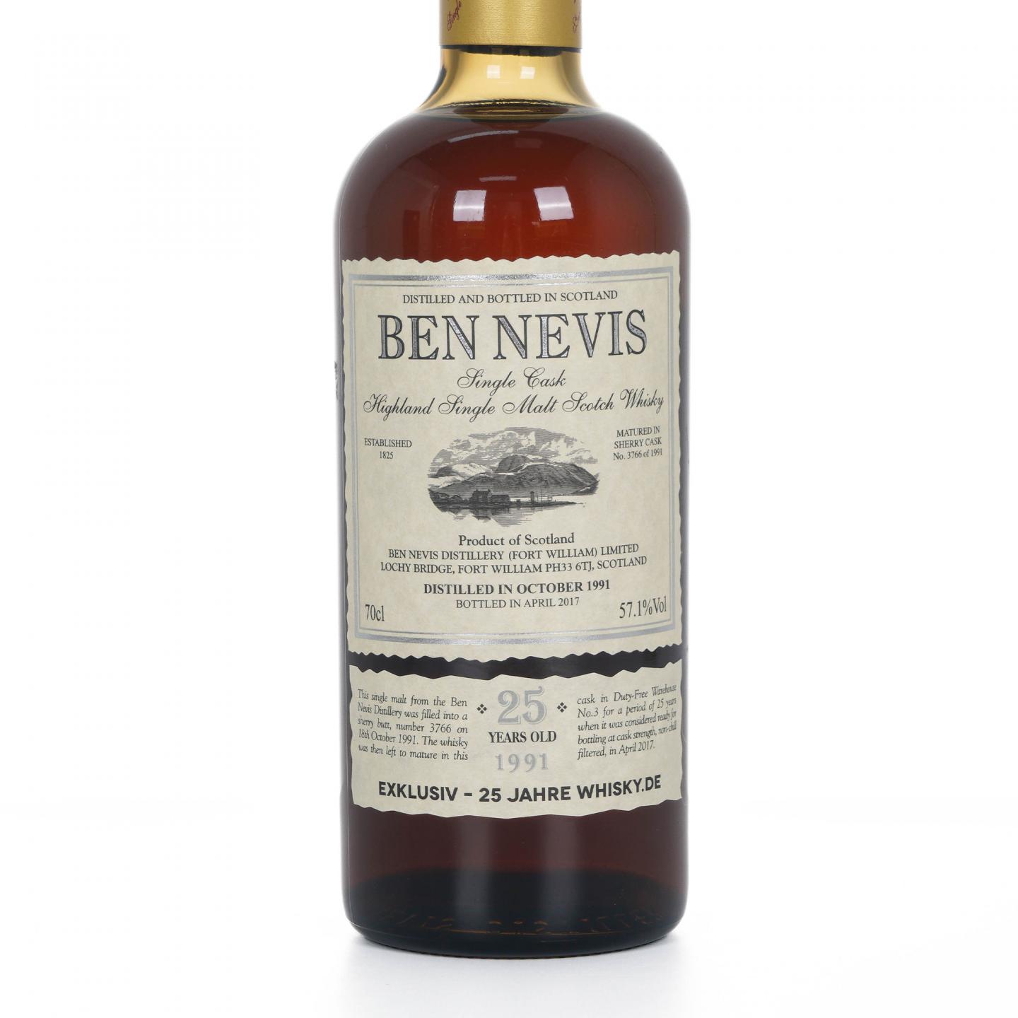 Ben Nevis 本尼维斯 25年 1991-2017 雪莉单桶#3766