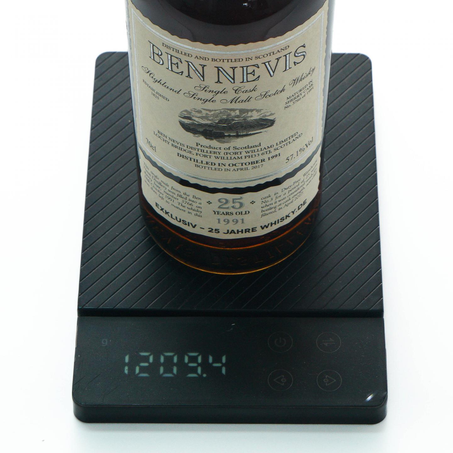 Ben Nevis 本尼维斯 25年 1991-2017 雪莉单桶#3766