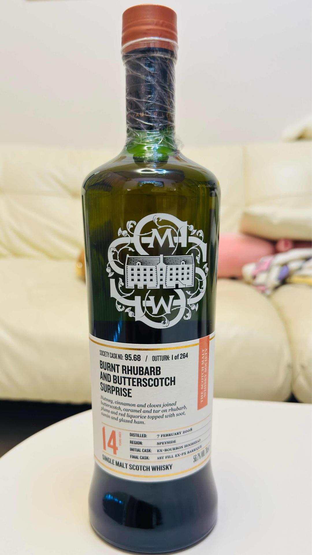 包邮SMWS协会酒95.68 Auchroisk奥赫鲁斯克