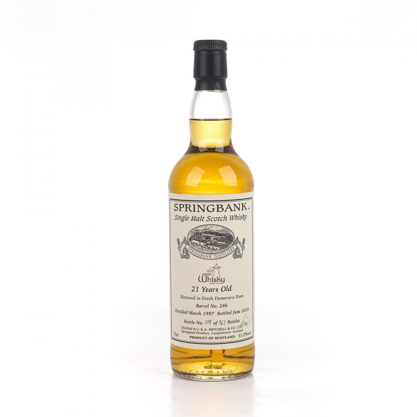 Springbank 云顶 21年 1997-2018 德國wega whisky私人裝瓶#246