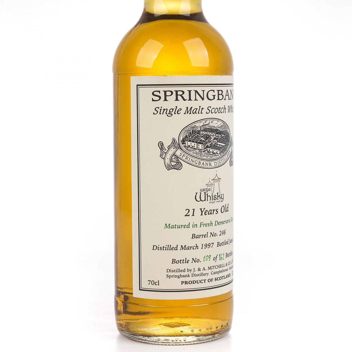 Springbank 云顶 21年 1997-2018 德國wega whisky私人裝瓶#246