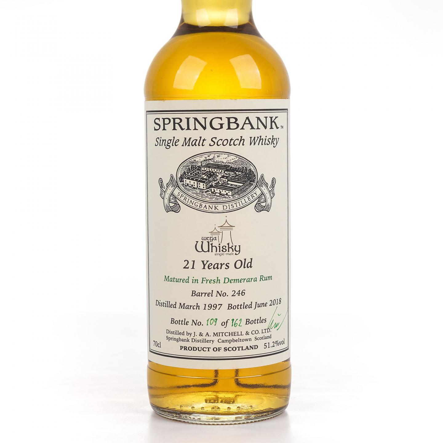 Springbank 云顶 21年 1997-2018 德國wega whisky私人裝瓶#246