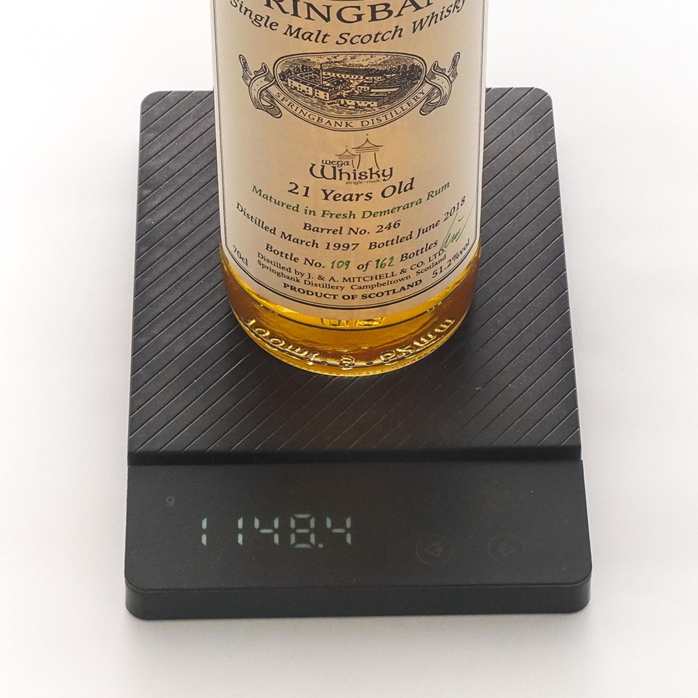 Springbank 云顶 21年 1997-2018 德國wega whisky私人裝瓶#246