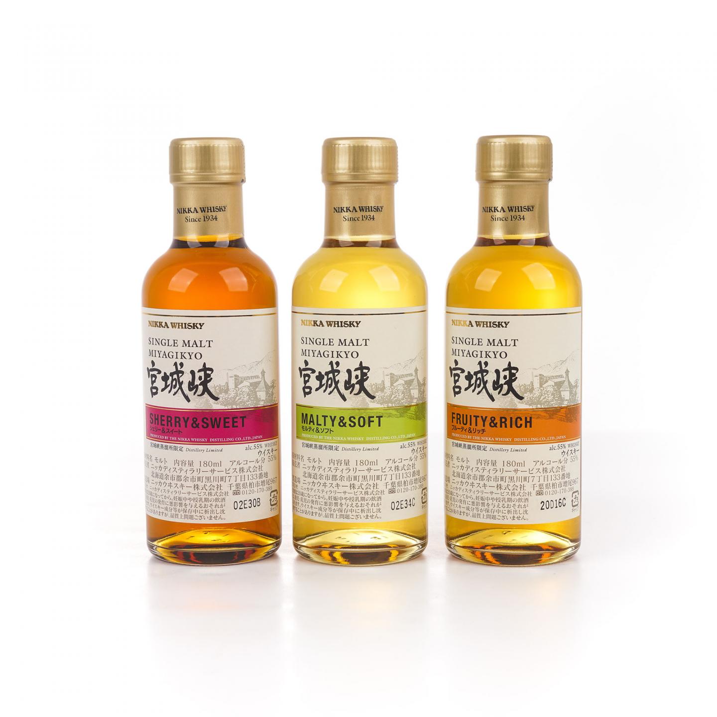 【中样】宫城峡 风味桶 Distillery Limited 180ml*3支组