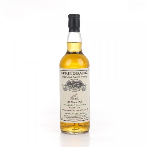 Springbank 云顶 21年 1997-2018 德國wega whisky私人裝瓶#246
