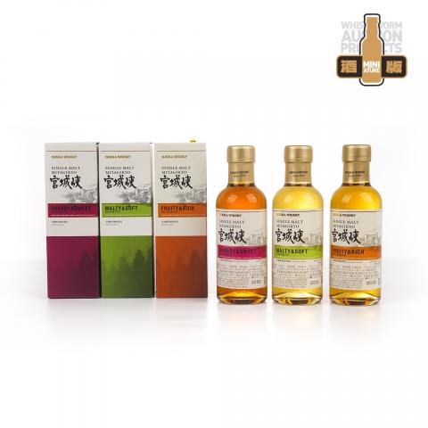 【中样】宫城峡 风味桶 Distillery Limited 180ml*3支组