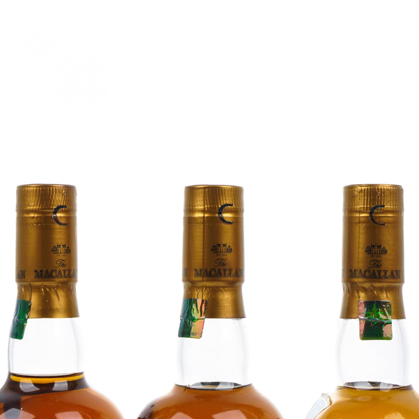 Macallan 麦卡伦 12年 经典雪莉桶/Double Cask/黄金三桶/三桶陈酿系列 4支组