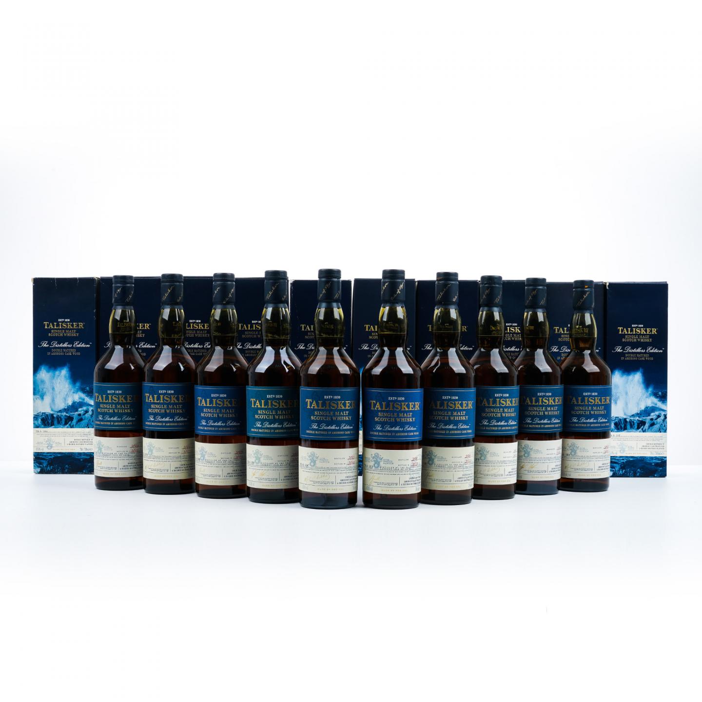 Talisker 泰斯卡 The Distillers Edition 2001~2011垂直年份 10瓶组