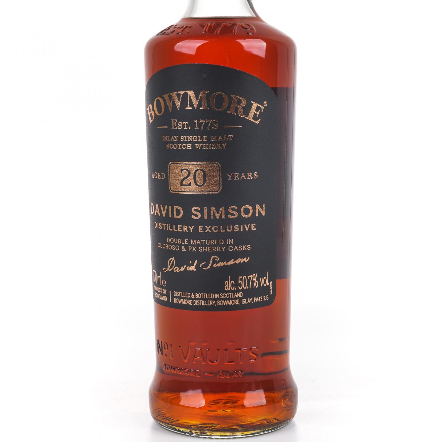 Bowmore 波摩 20年 David Simson 创始人纪念版