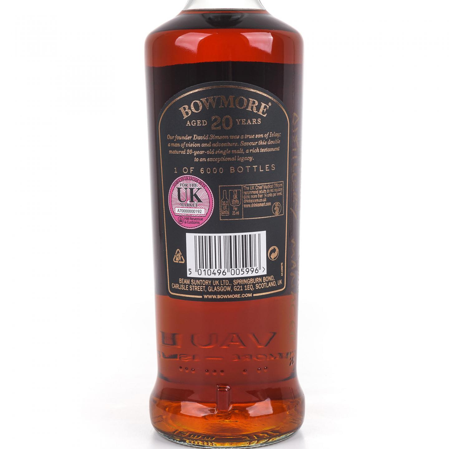 Bowmore 波摩 20年 David Simson 创始人纪念版