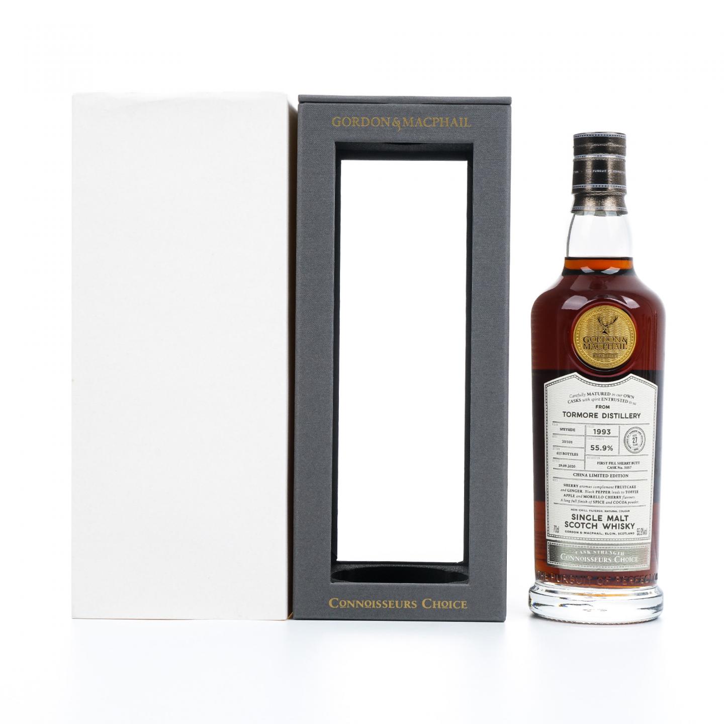 Tormore 桐摩 27年 1993-2020 初填雪莉桶 桶强 GM