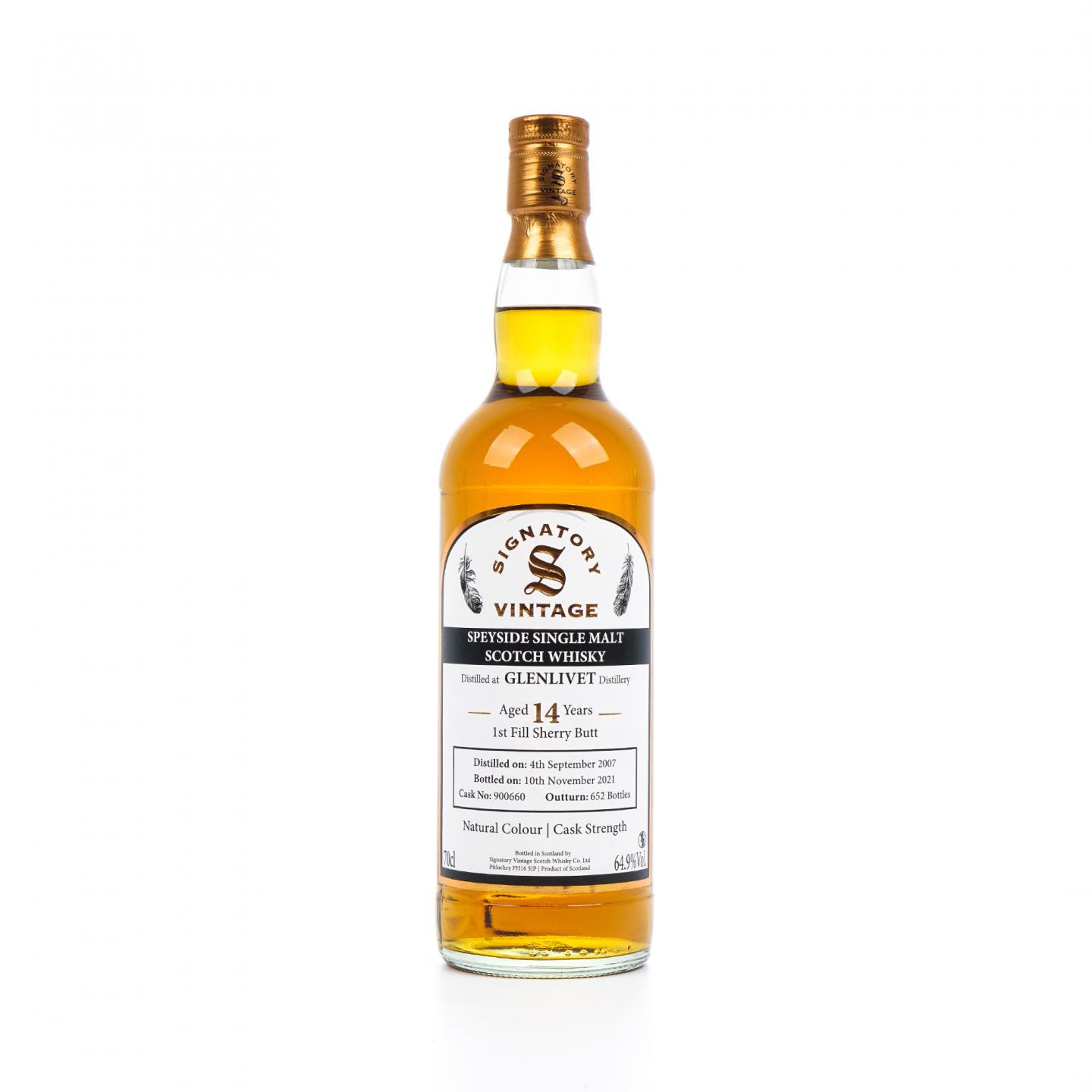 Glenlivet 格兰威特 14年 2007-2021 初填雪莉桶 SV